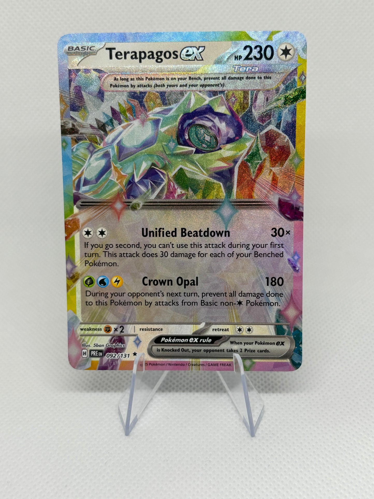 Terapagos ex #92 Pokemon Prismatic Evolutions