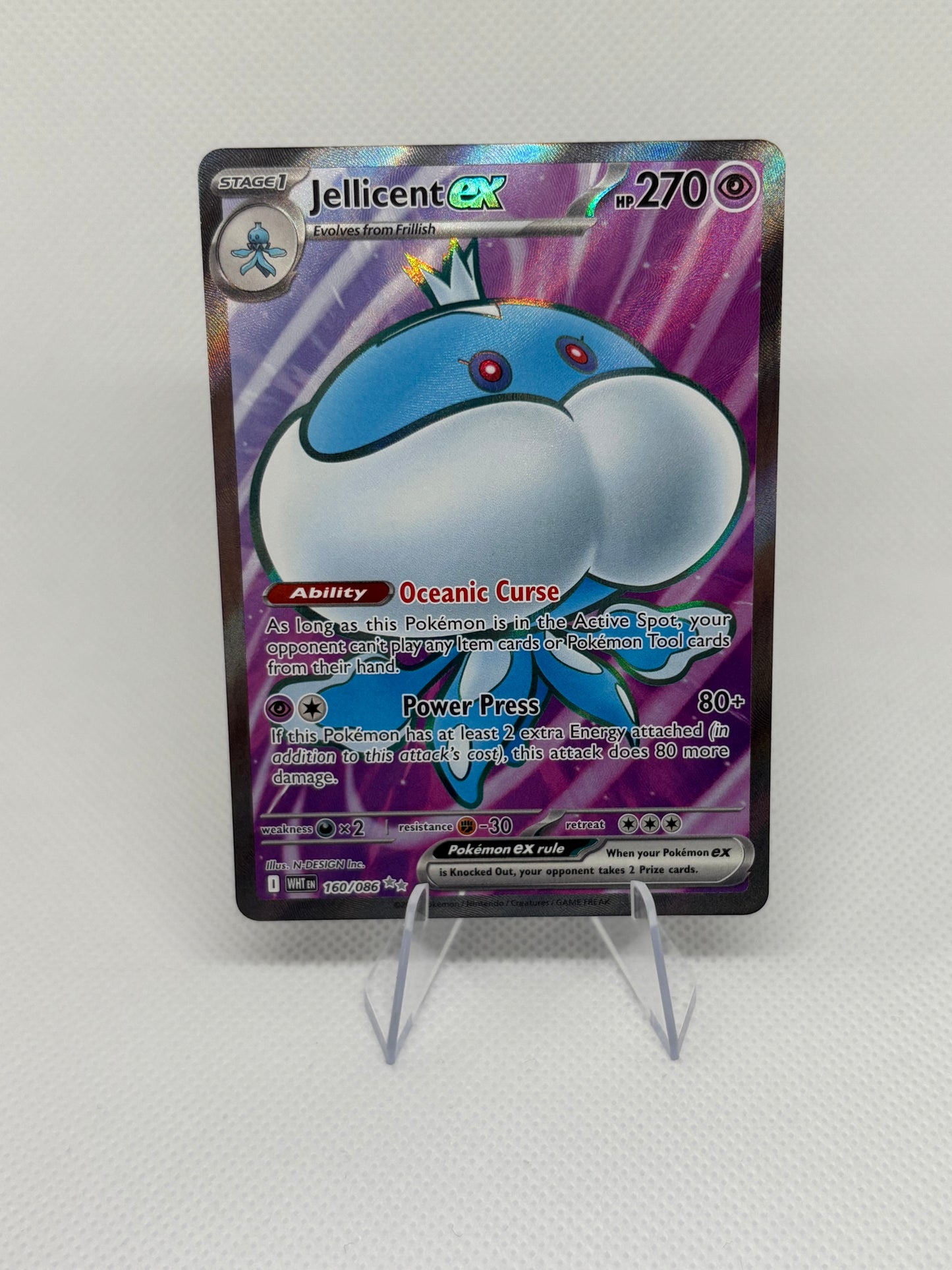 Jellicent ex #160 Pokemon White Flare