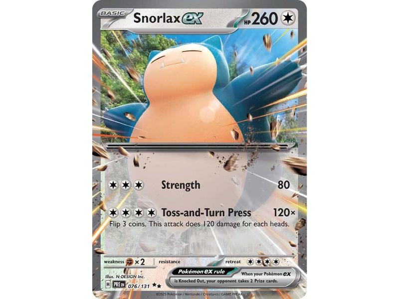 Snorlax ex #76 Pokemon Prismatic Evolutions