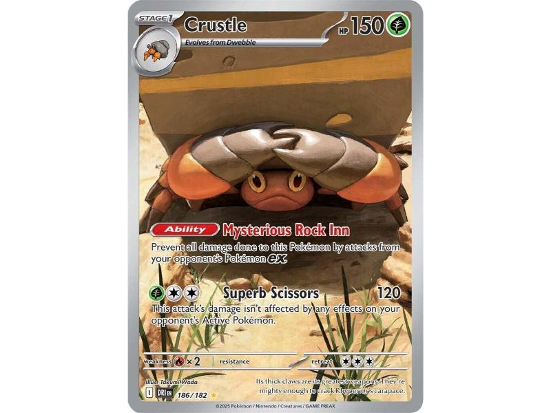 Crustle #186 Pokemon Destined Rivals