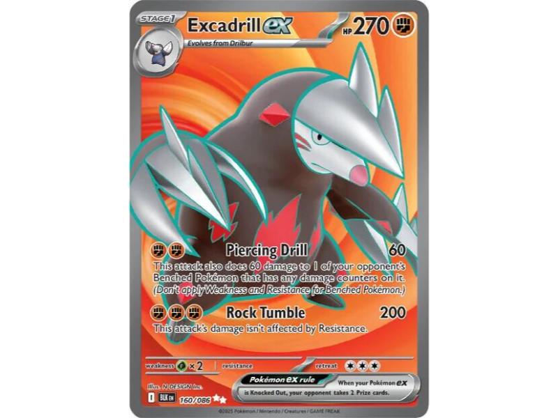Excadrill ex #160 Pokemon Black Bolt
