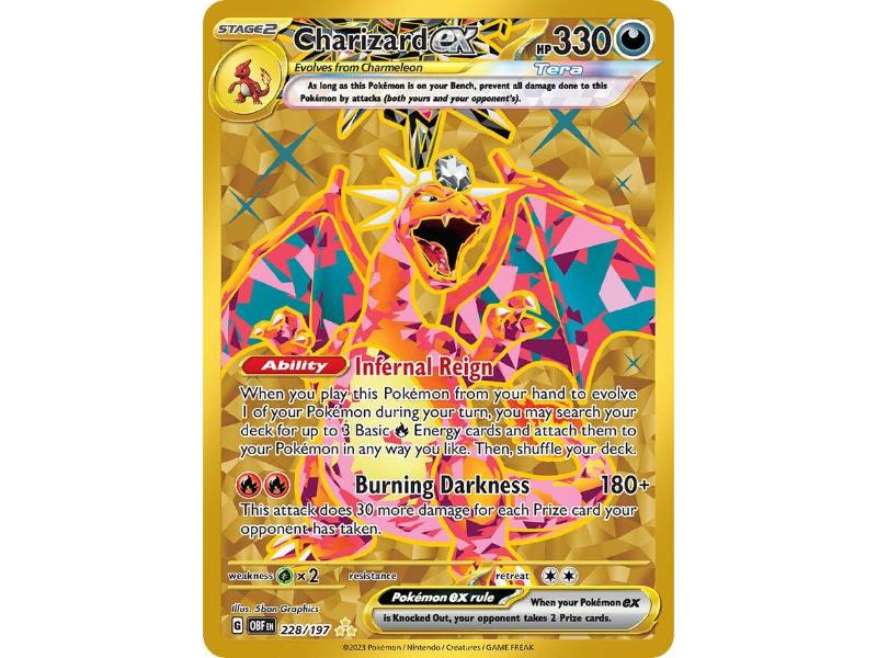 Charizard ex #228 Pokemon Obsidian Flames