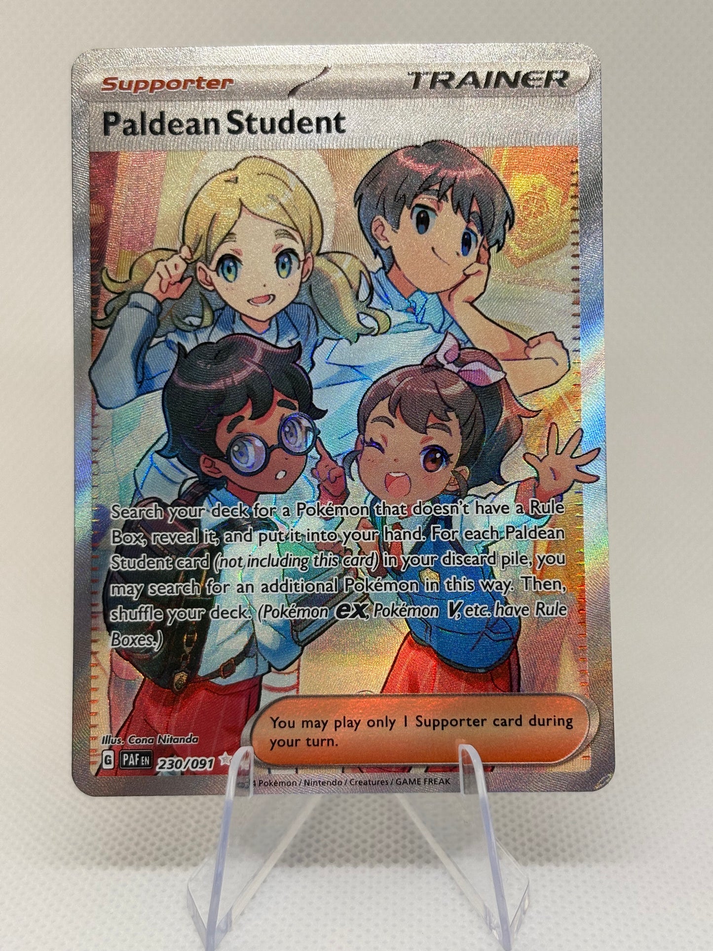 Paldean Student #230 Pokemon Paldean Fates