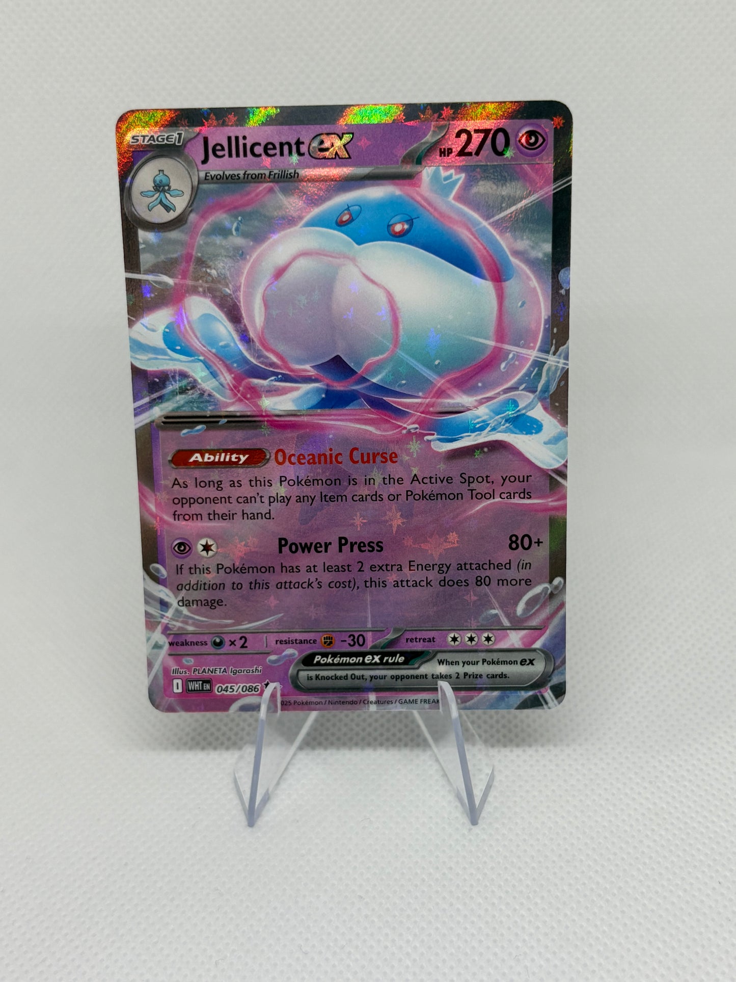 Jellicent ex #45 Pokemon White Flare