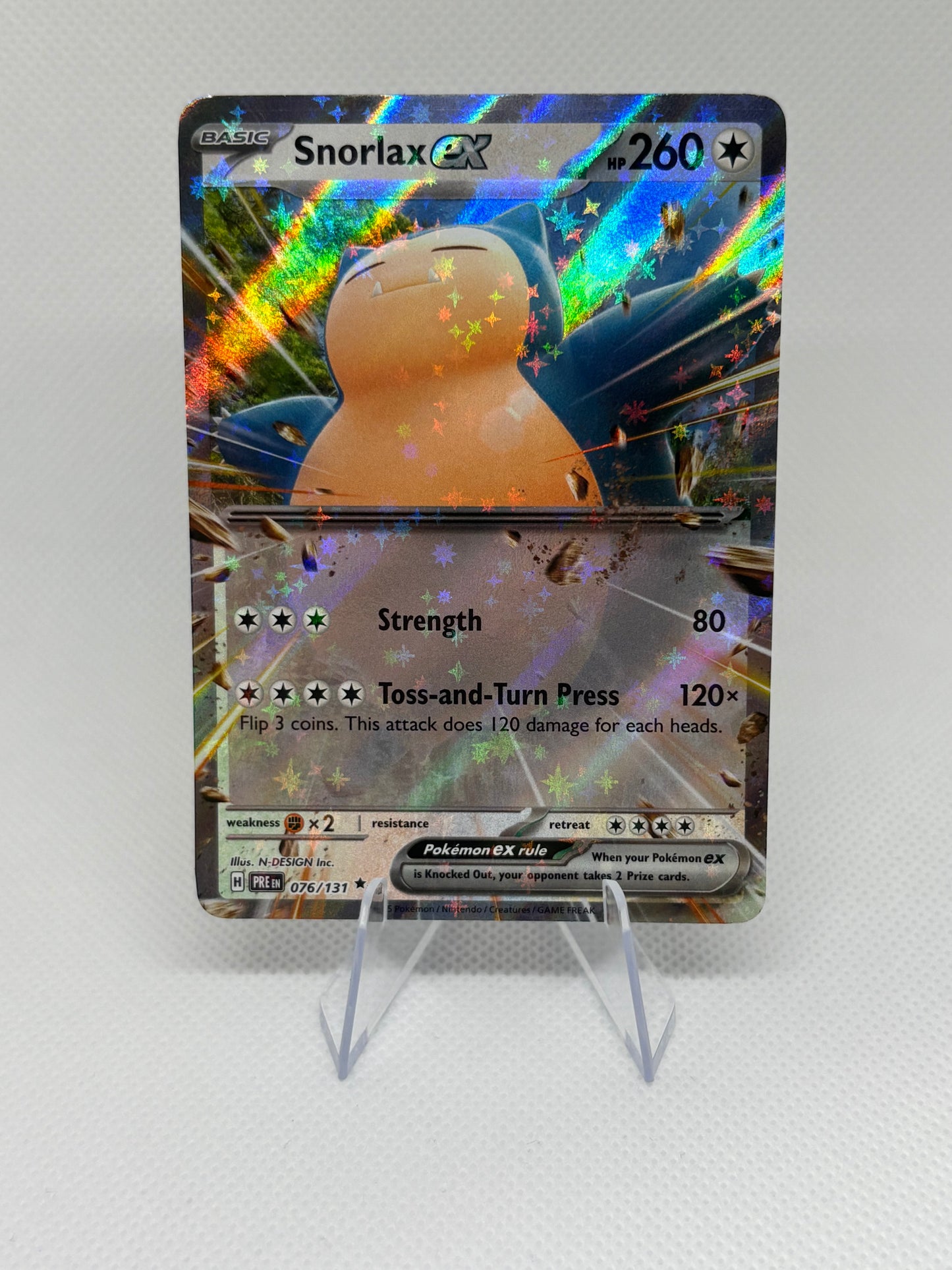 Snorlax ex #76 Pokemon Prismatic Evolutions
