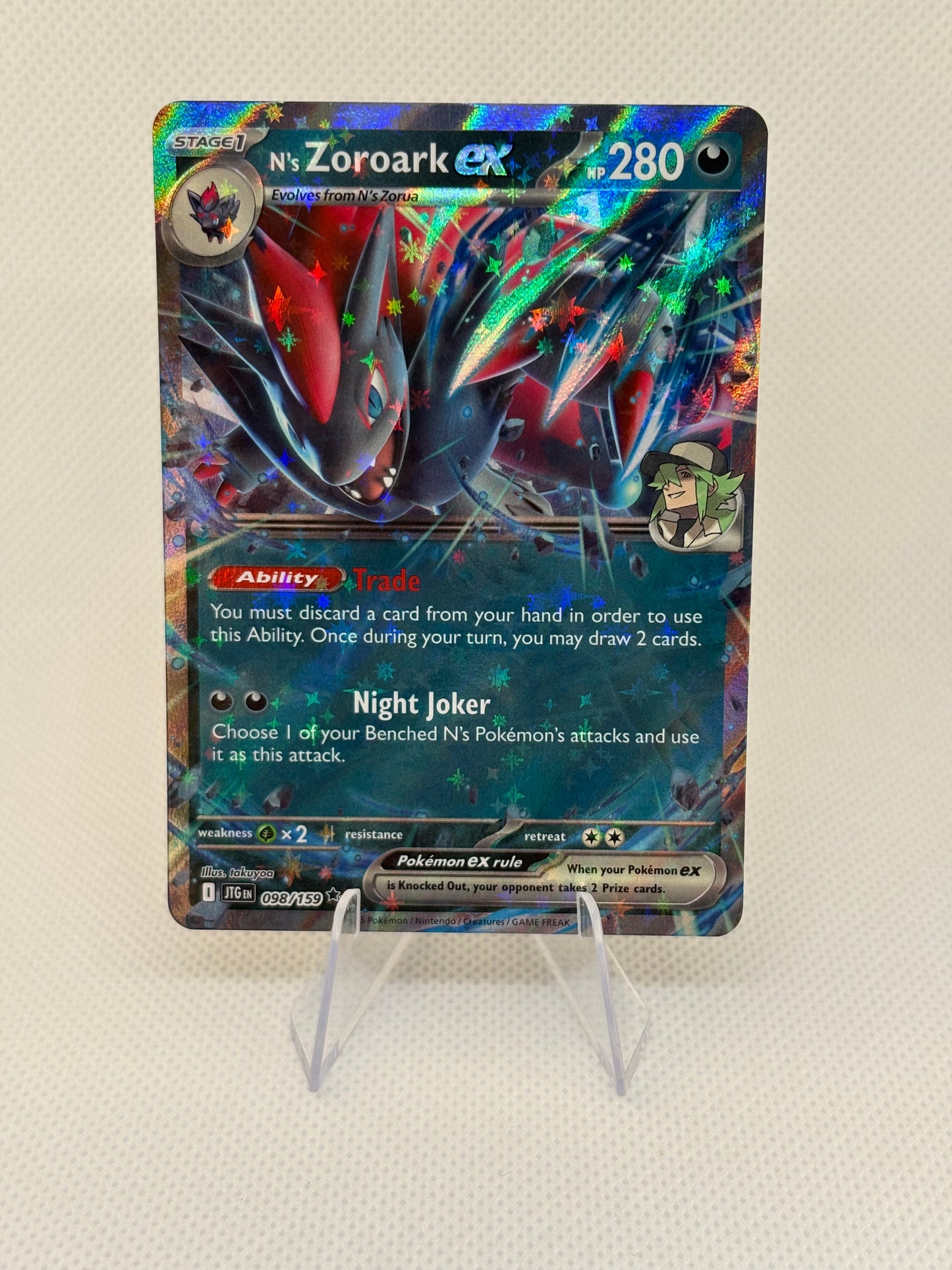 N's Zoroark ex #98 Pokemon Journey Together