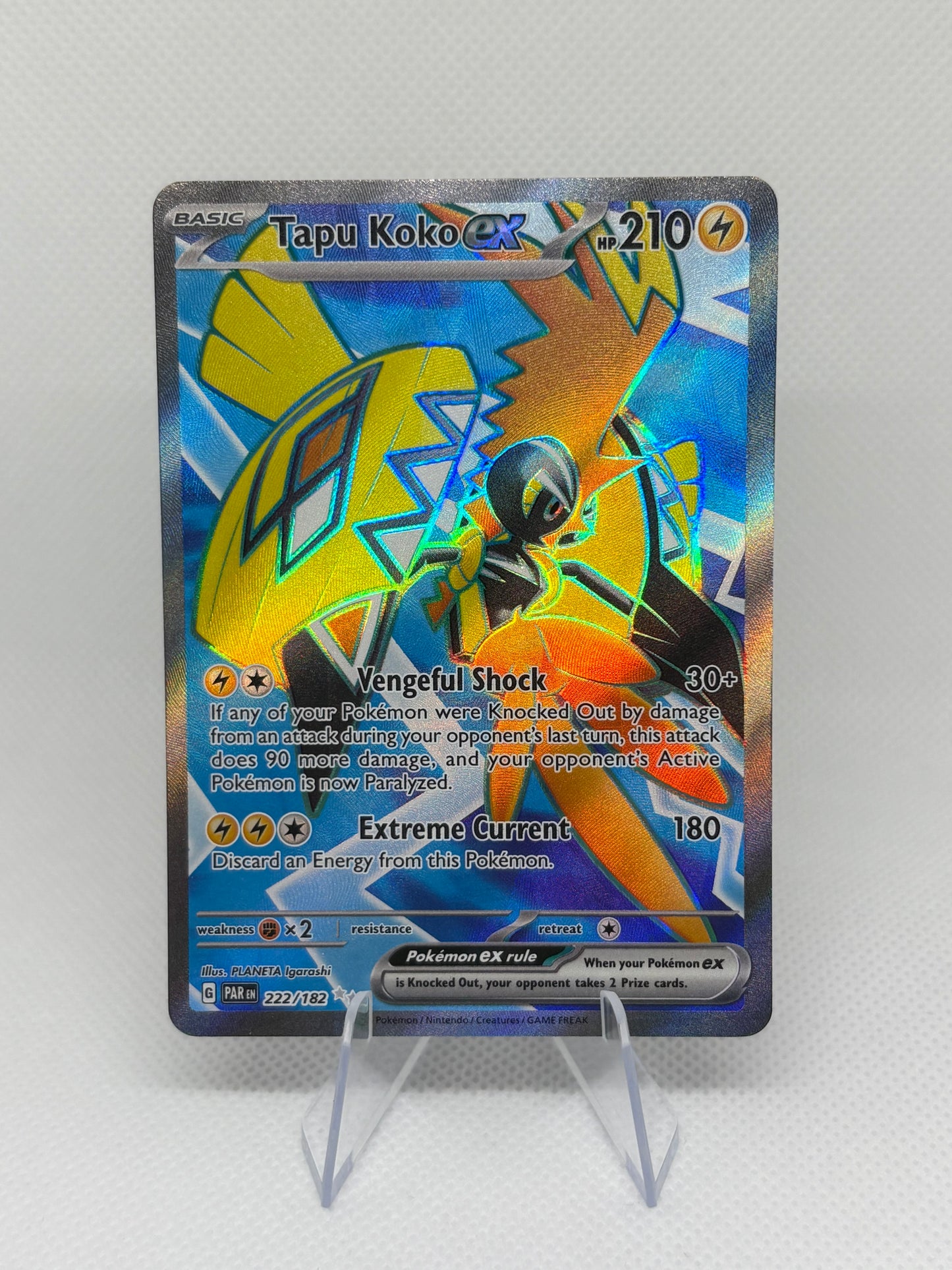 Tapu Koko ex #222 Pokemon Paradox Rift