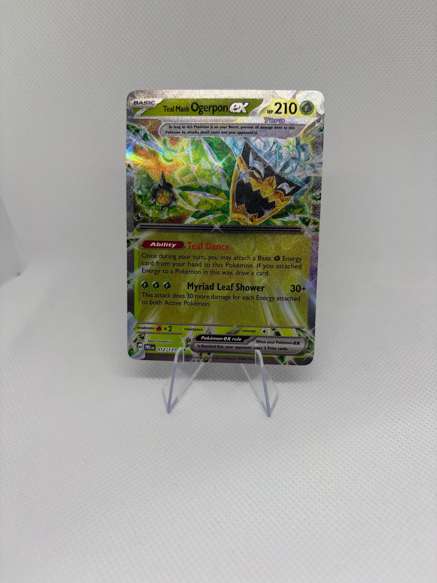 Teal Mask Ogerpon ex #12 Pokemon Prismatic Evolutions
