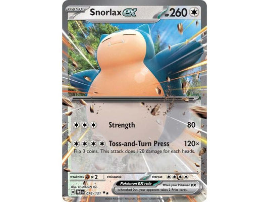 Snorlax ex #76 Pokemon Prismatic Evolutions