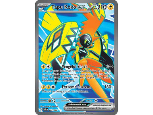 Tapu Koko ex #222 Pokemon Paradox Rift