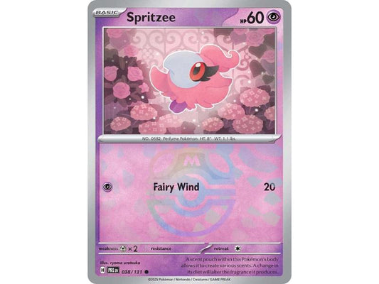 Spritzee [Master Ball] #38 Pokemon Prismatic Evolutions