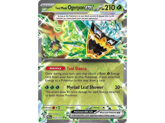 Teal Mask Ogerpon ex #12 Pokemon Prismatic Evolutions
