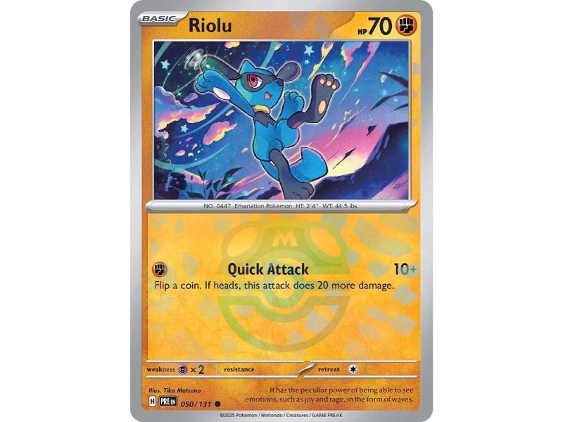Riolu [Master Ball] #50 Pokemon Prismatic Evolutions