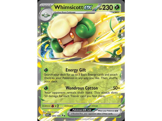 Whimsicott ex #5 Pokemon White Flare