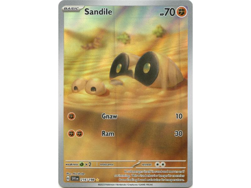 Sandile #216 Pokemon Scarlet & Violet