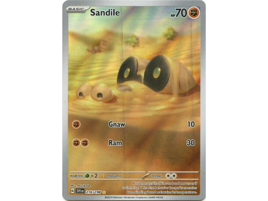 Sandile #216 Pokemon Scarlet & Violet