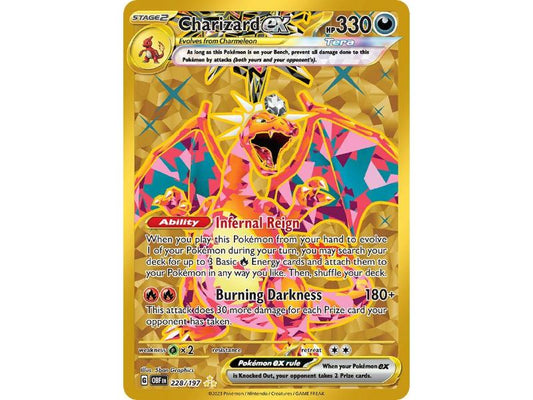 Charizard ex #228 Pokemon Obsidian Flames