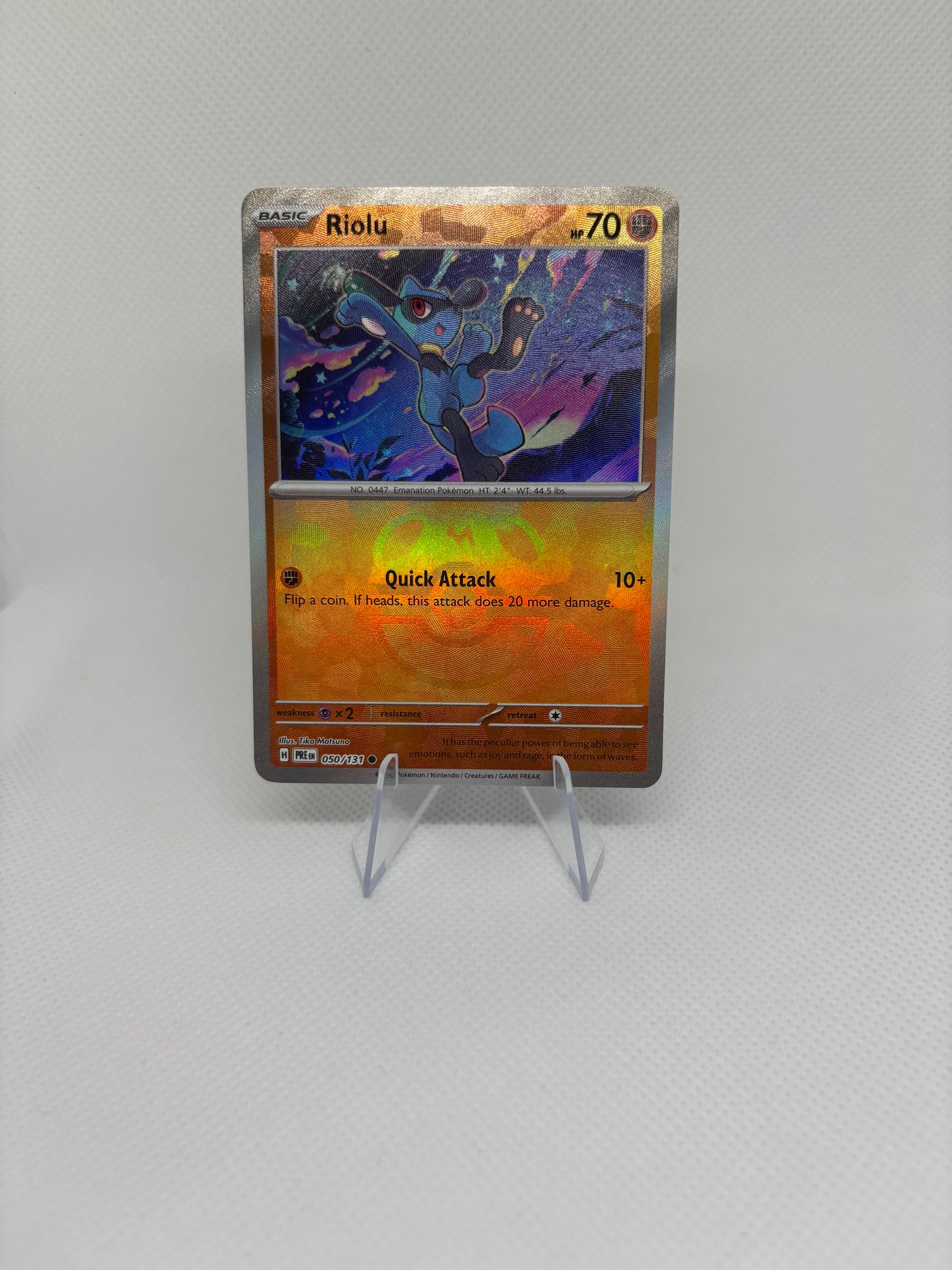 Riolu [Master Ball] #50 Pokemon Prismatic Evolutions